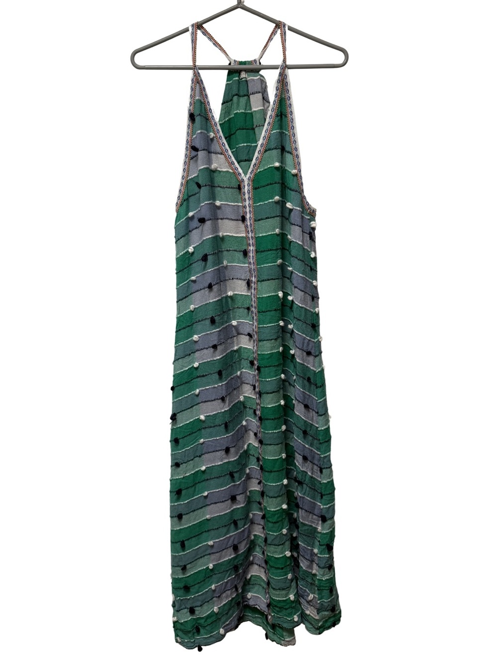 Pitusa Pom Pom Coastal Grandma Beachy Boho Maxi flowy dress Viscose